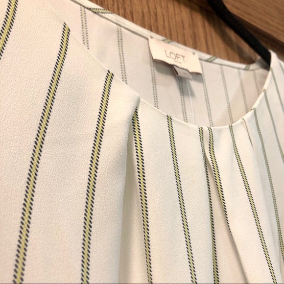 LOFT Outlet Pleated Neck Shell - Picture 7 of 10